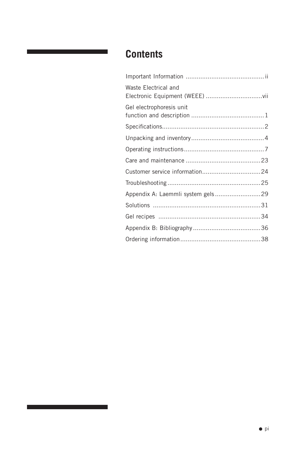 Hoefer SE640 User Manual | Page 2 / 50