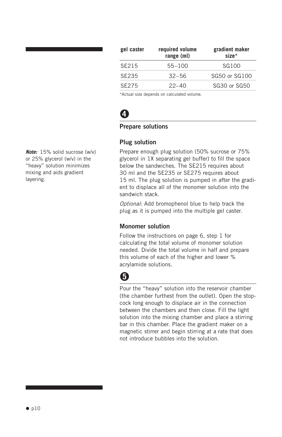 Hoefer SE215 User Manual | Page 12 / 21