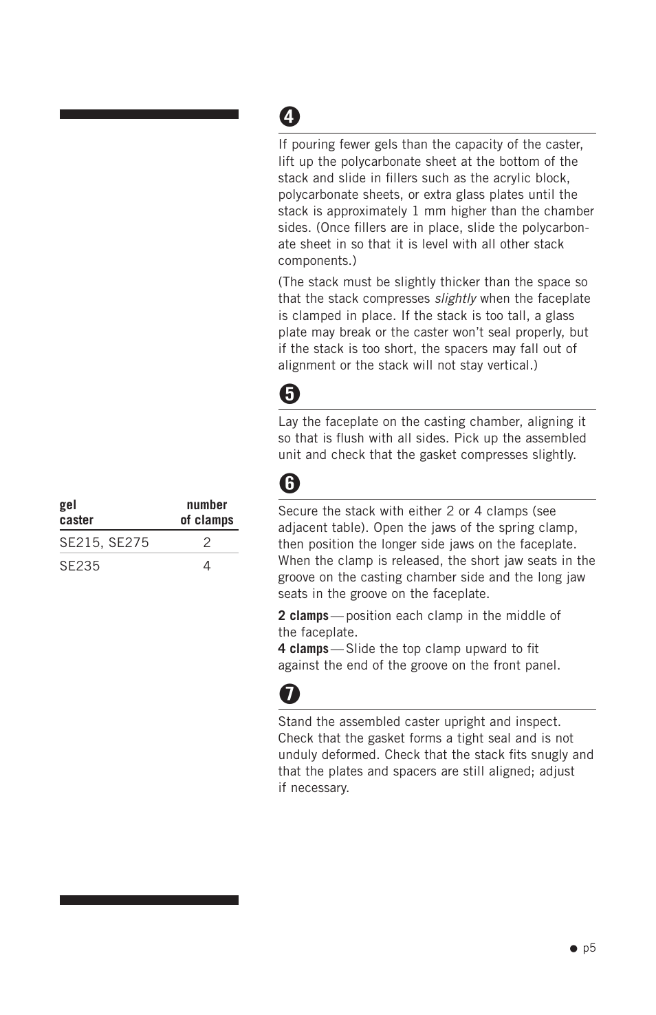 Hoefer SE215 User Manual | Page 7 / 21