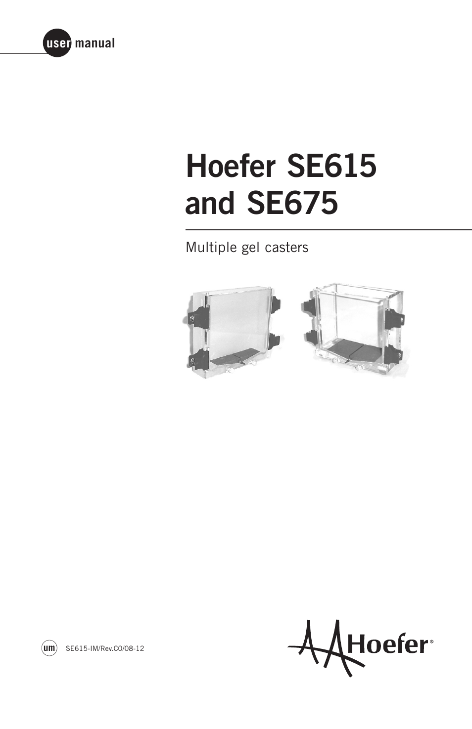 Hoefer SE615 User Manual | 27 pages