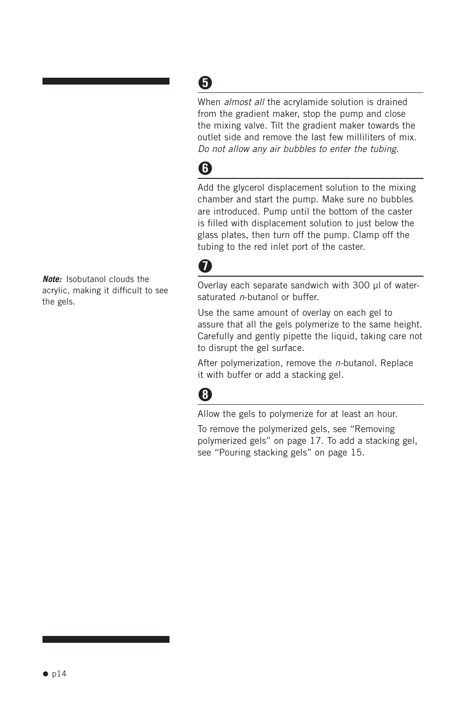 Hoefer SE615 User Manual | Page 17 / 27