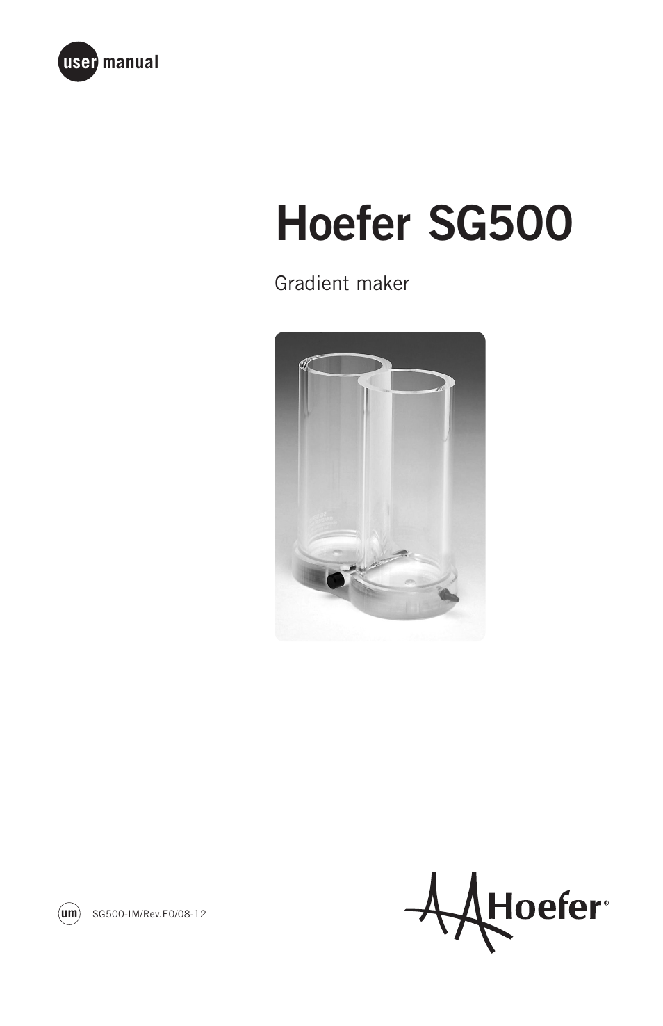 Hoefer SG500 User Manual | 12 pages