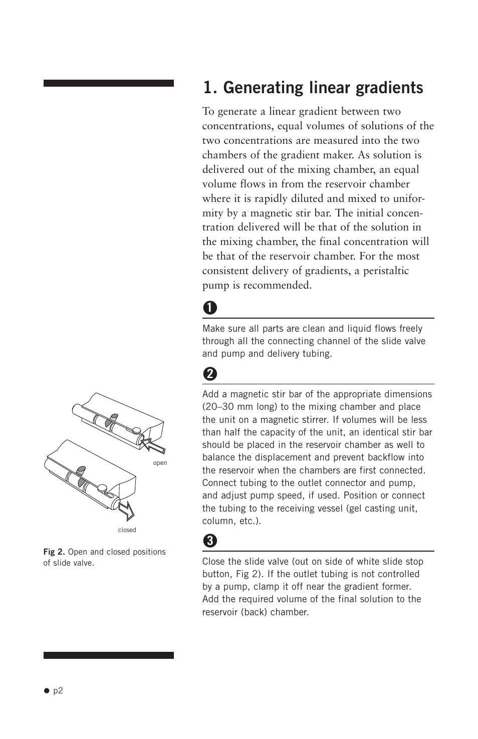 Generating linear gradients | Hoefer SG500 User Manual | Page 4 / 12