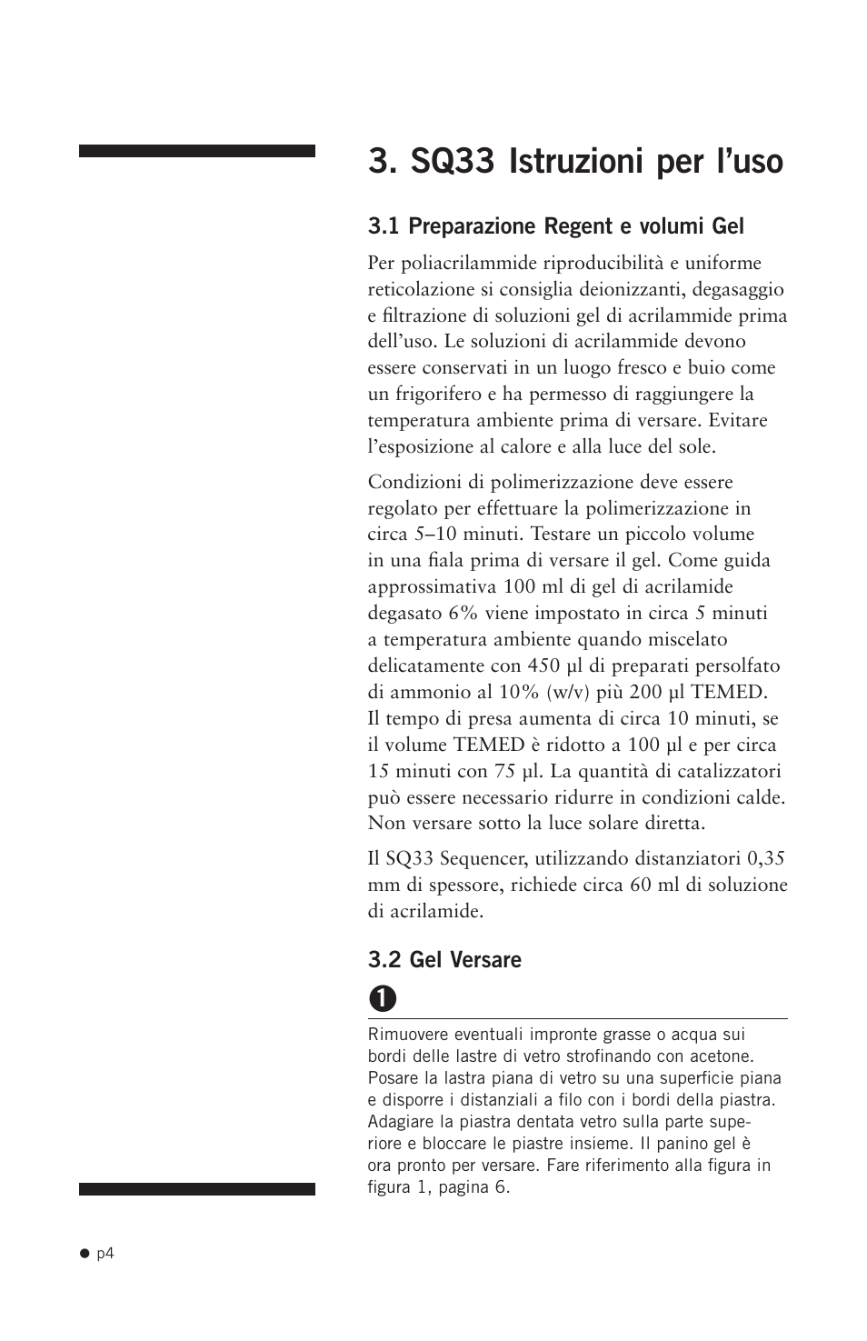 Sq33 istruzioni per l’uso | Hoefer SQ33 Sequencer User Manual | Page 15 / 30