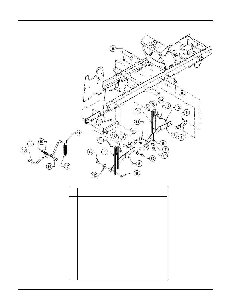 Implement lift hanger | Cub Cadet 2186 User Manual | Page 38 / 43