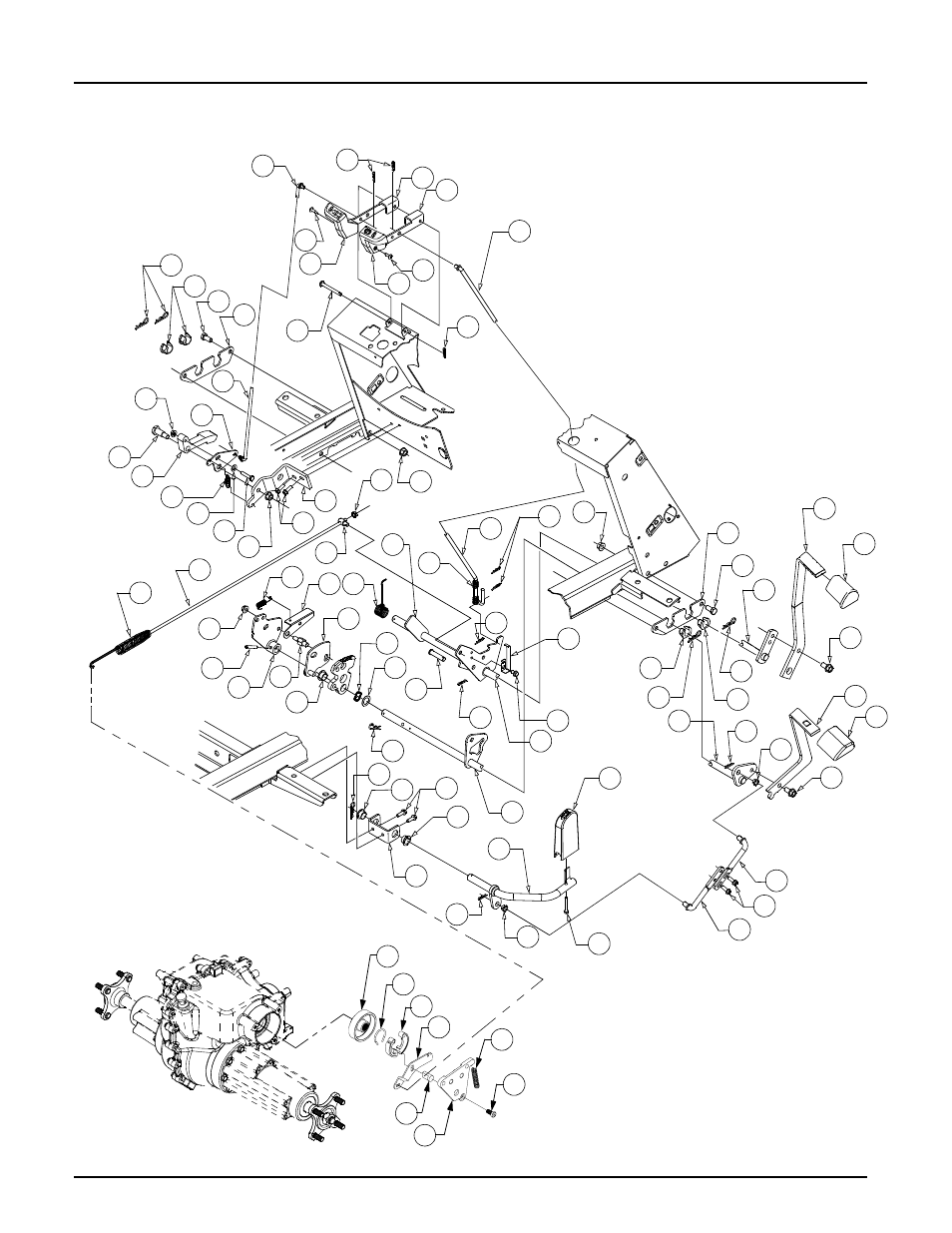 Brake and control pedals | Cub Cadet 2186 User Manual | Page 4 / 43