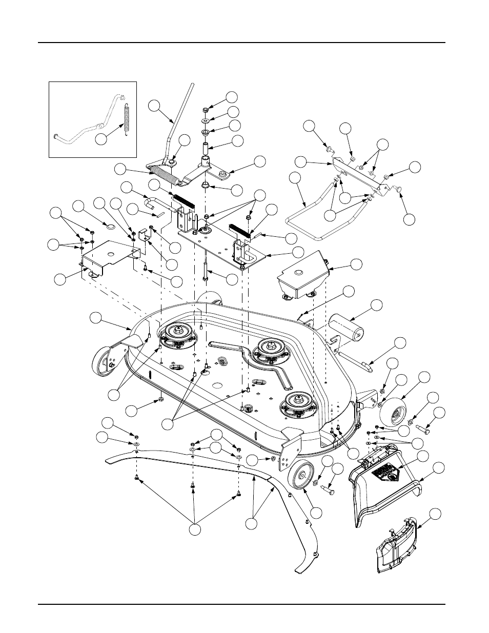 44" deck assembly | Cub Cadet 2186 User Manual | Page 40 / 43
