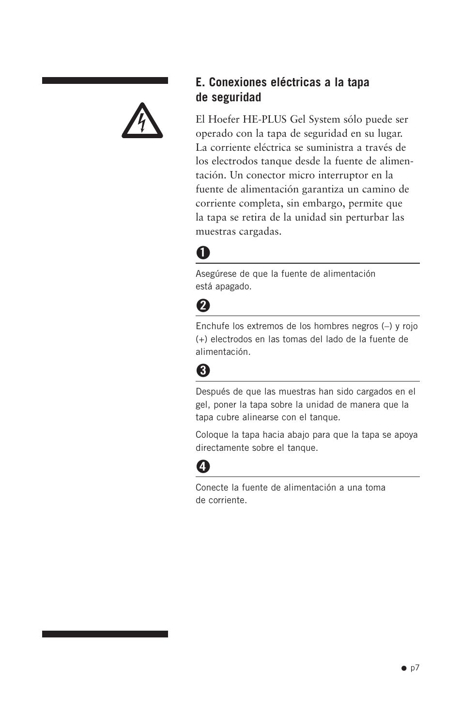 Hoefer HE-PLUS System User Manual | Page 17 / 26