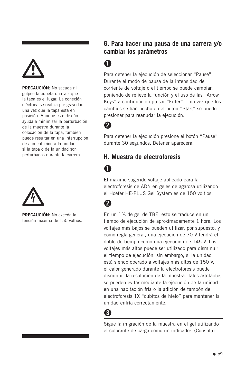 Hoefer HE-PLUS System User Manual | Page 19 / 26