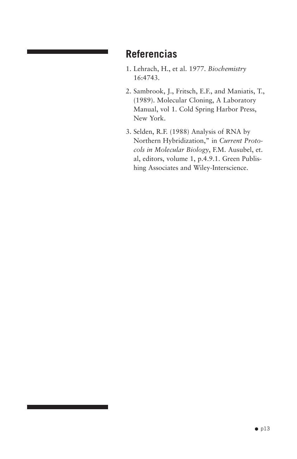 Referencias | Hoefer HE-PLUS System User Manual | Page 23 / 26