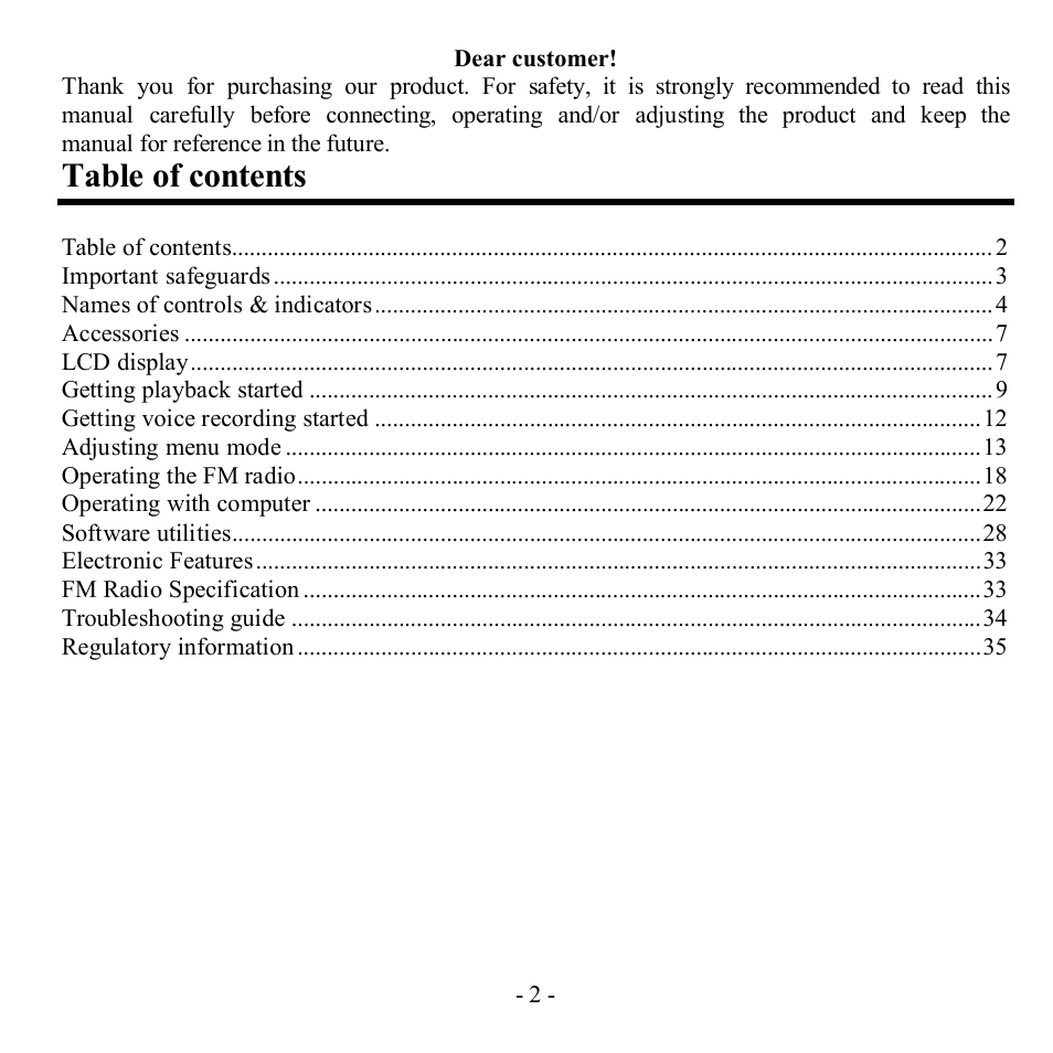 Hyundai H-F1382 User Manual | Page 2 / 73