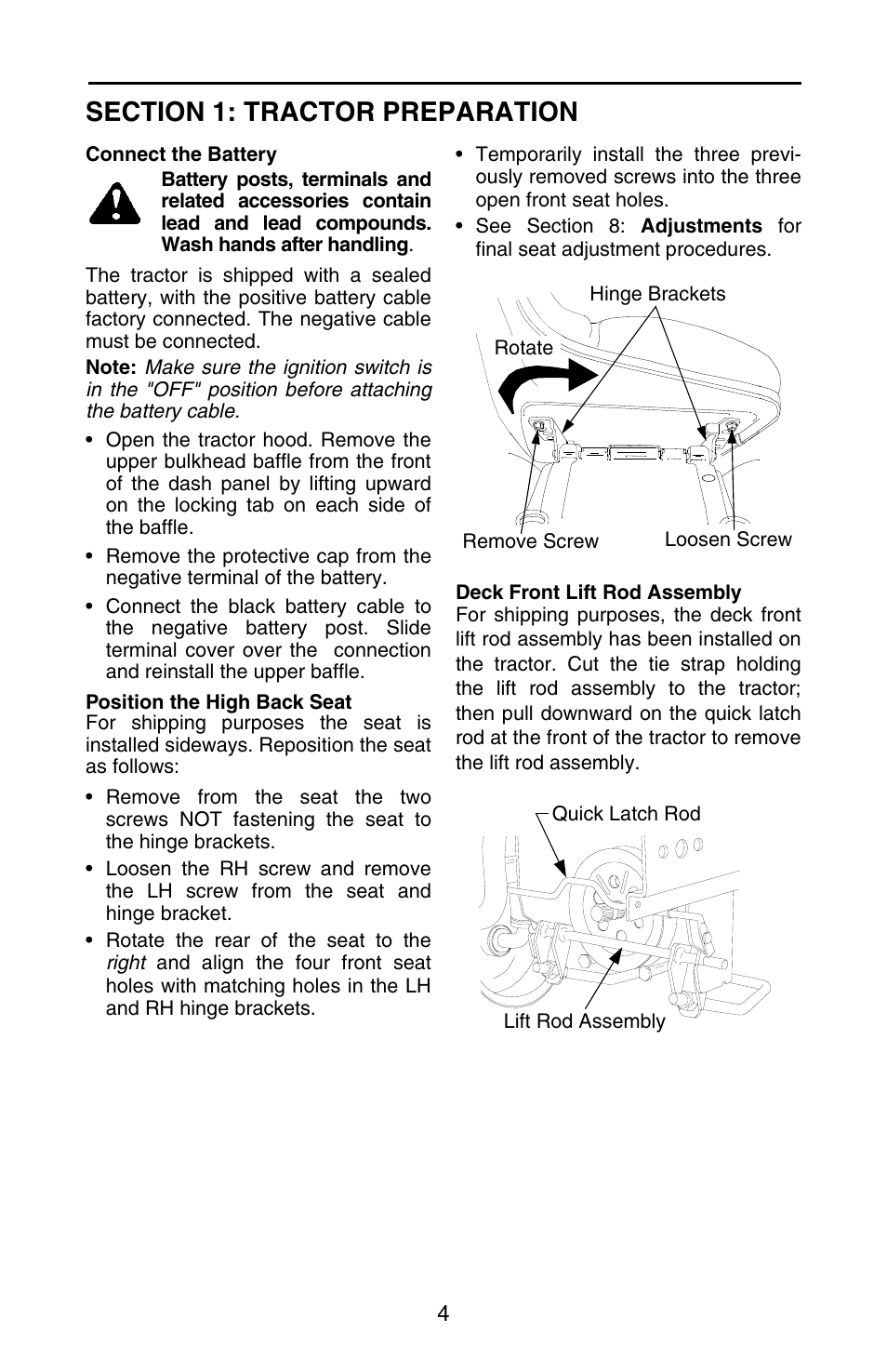 Cub Cadet GT 3200 User Manual | Page 4 / 48