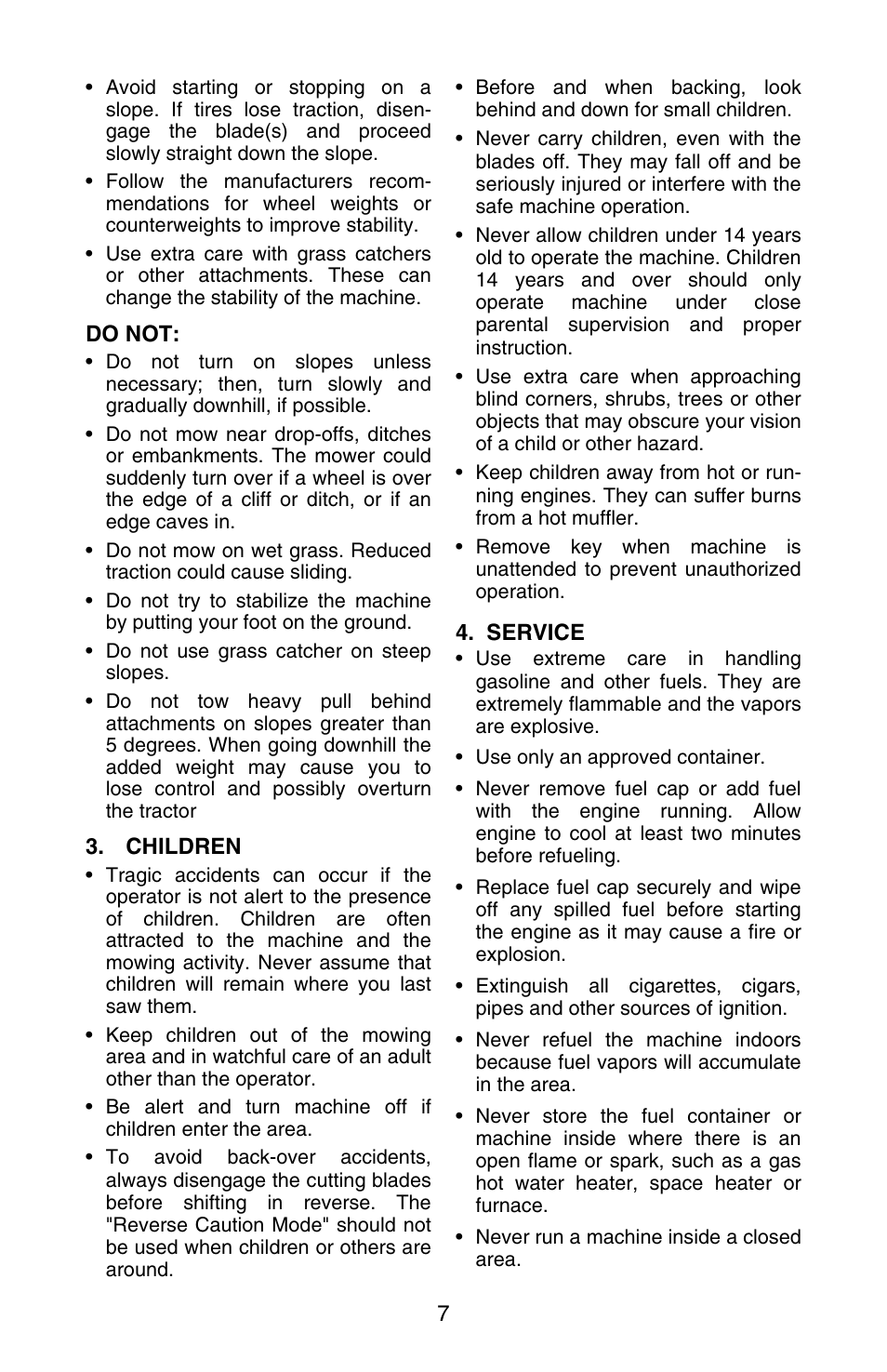 Cub Cadet GT 3200 User Manual | Page 7 / 48