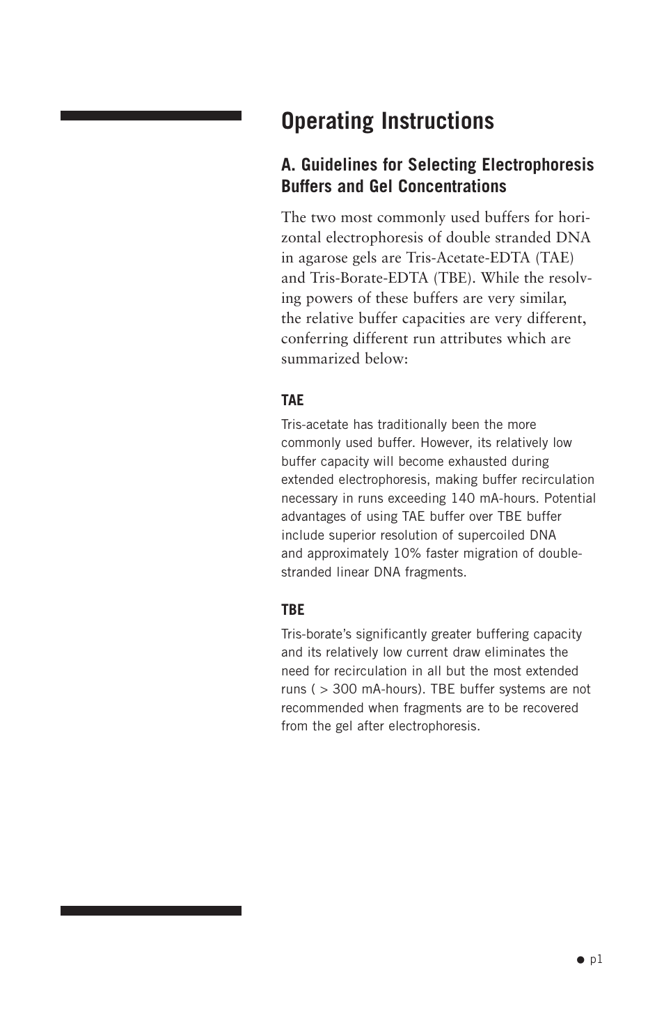 Operating instructions | Hoefer HE-PLUS System User Manual | Page 11 / 26