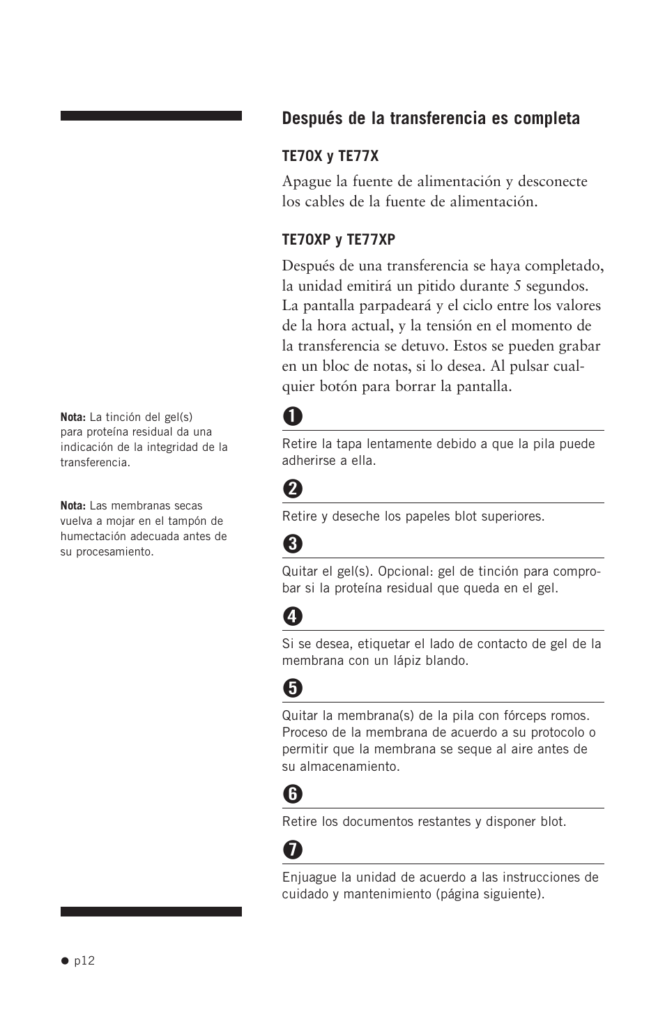 Hoefer TE70X User Manual | Page 20 / 31