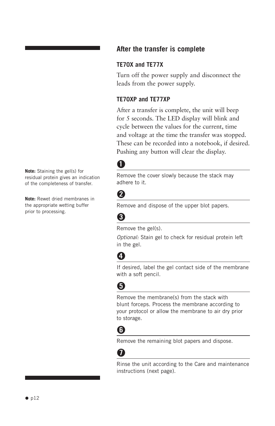 Hoefer TE70X User Manual | Page 20 / 31