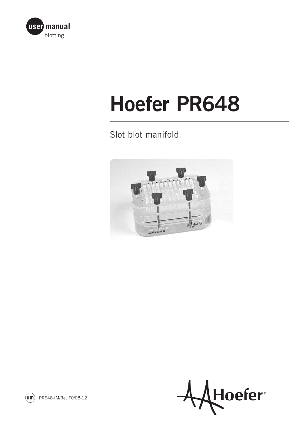 Hoefer PR648 User Manual | 11 pages