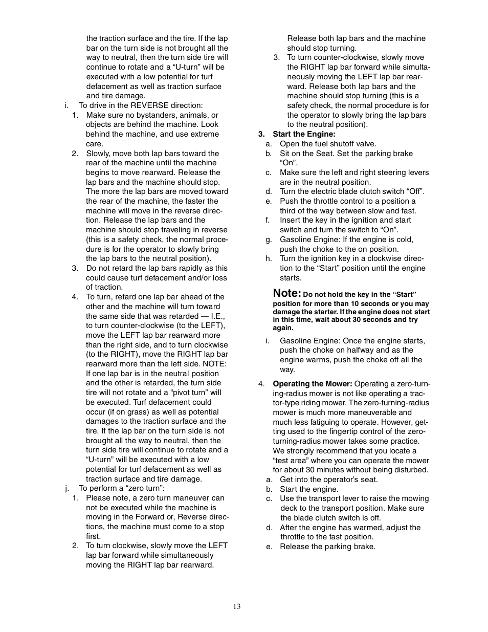 Cub Cadet Z - Wing 48 User Manual | Page 13 / 32