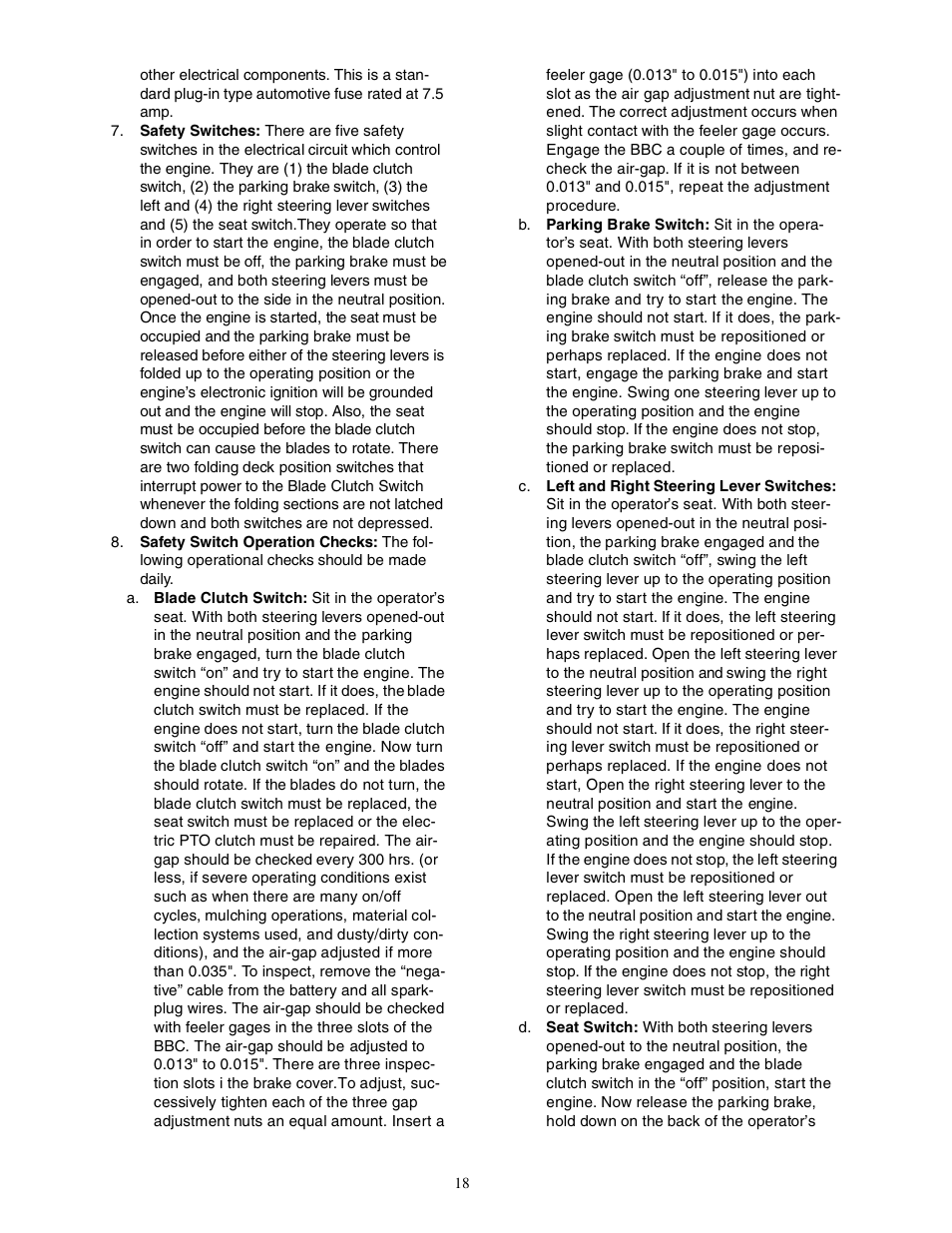 Cub Cadet Z - Wing 48 User Manual | Page 18 / 32