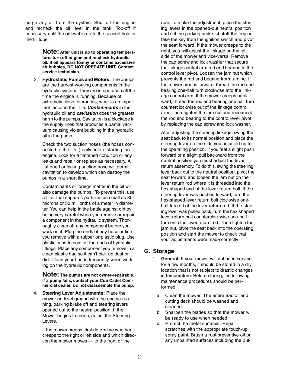 Cub Cadet Z - Wing 48 User Manual | Page 21 / 32