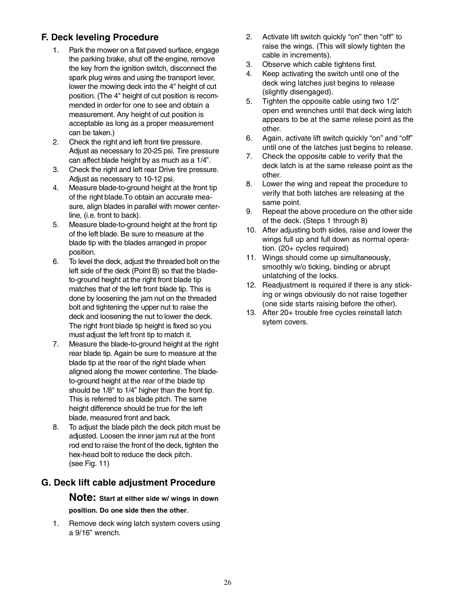 Cub Cadet Z - Wing 48 User Manual | Page 26 / 32