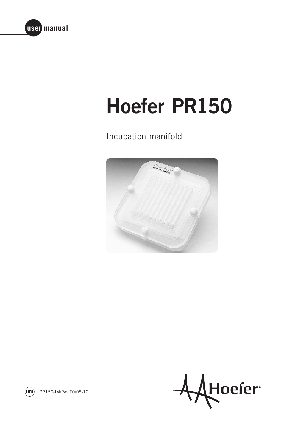 Hoefer PR150 User Manual | 9 pages