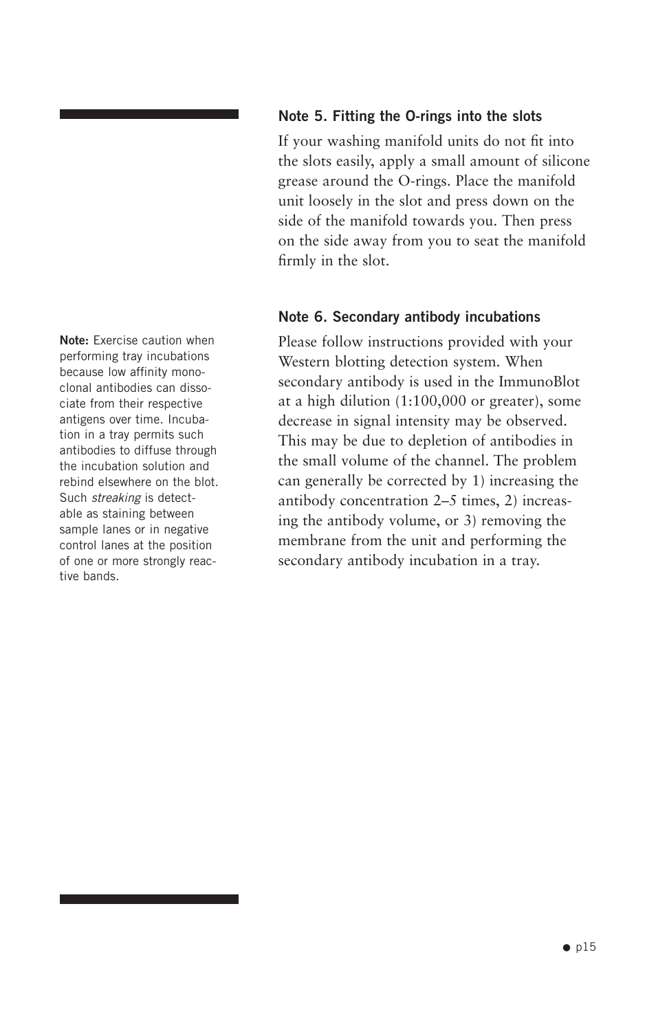 Hoefer PR625 Immunoblot User Manual | Page 17 / 21