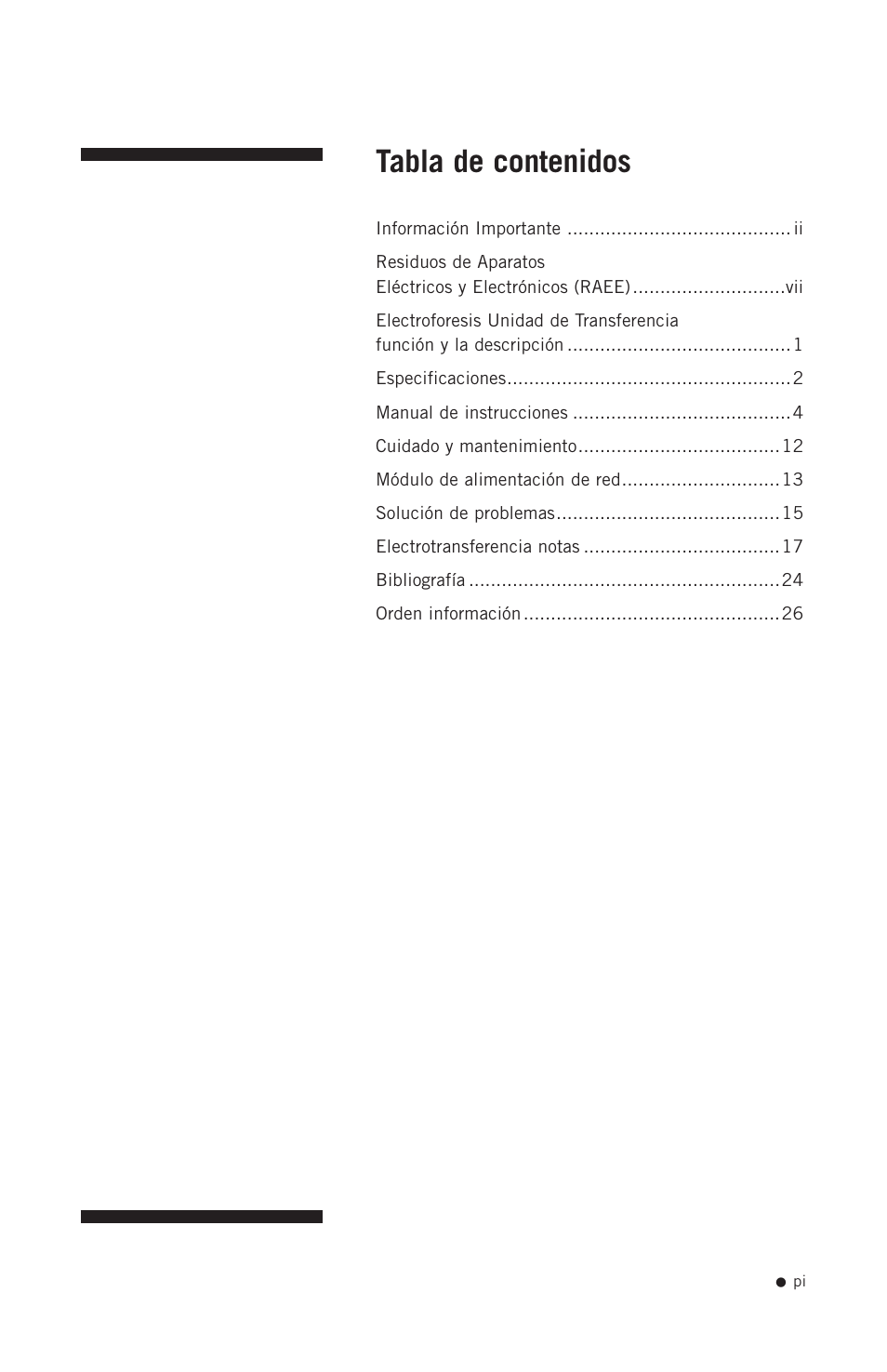 Hoefer TE42 User Manual | Page 2 / 35