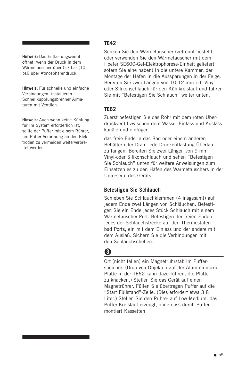 Hoefer TE42 User Manual | Page 13 / 35