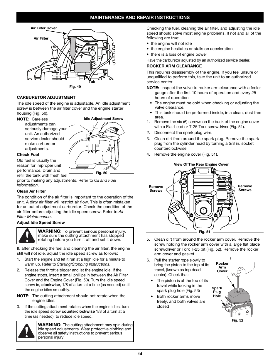 Cub Cadet CC5090 User Manual | Page 14 / 60