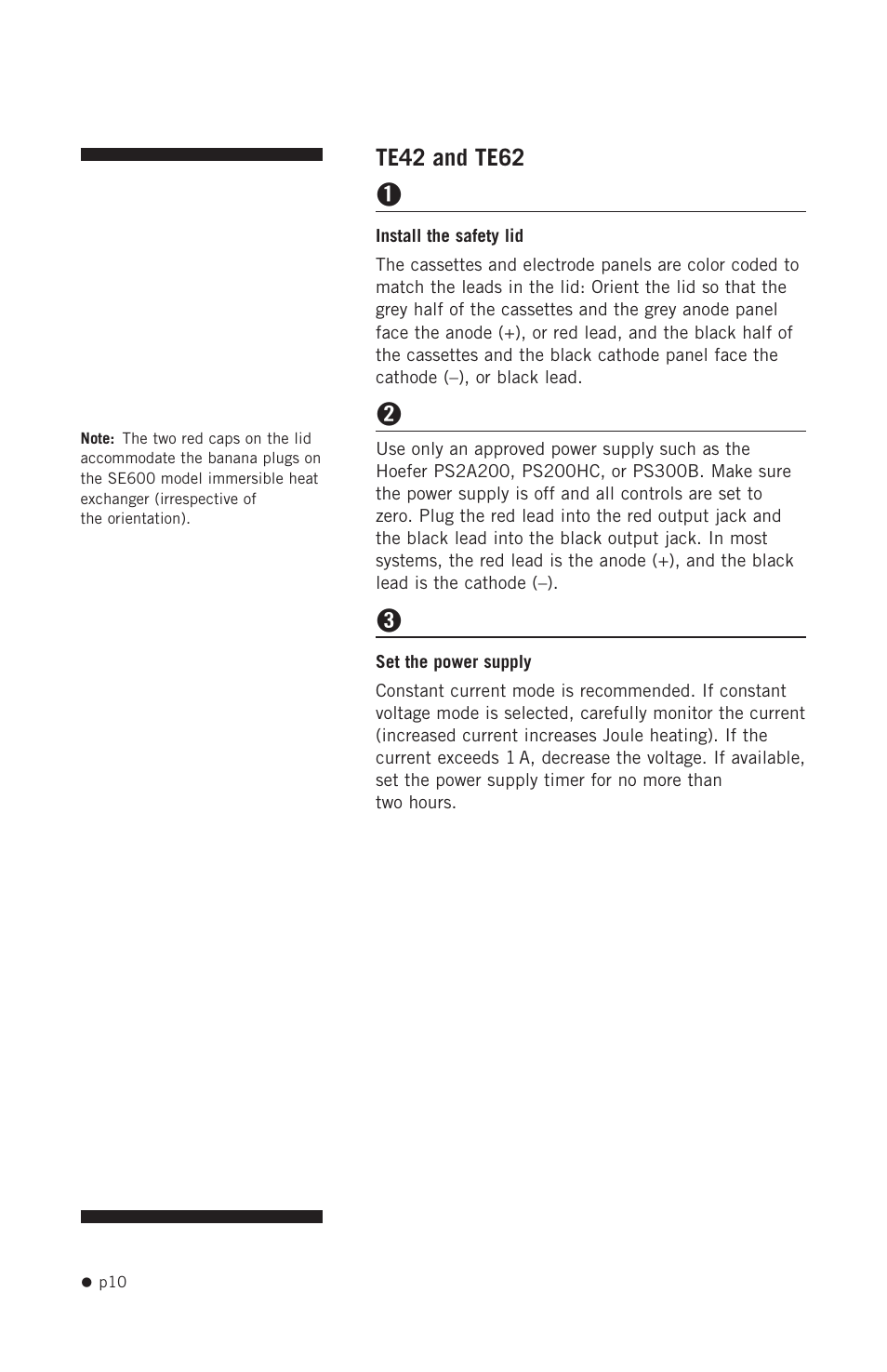 Hoefer TE42 User Manual | Page 18 / 35