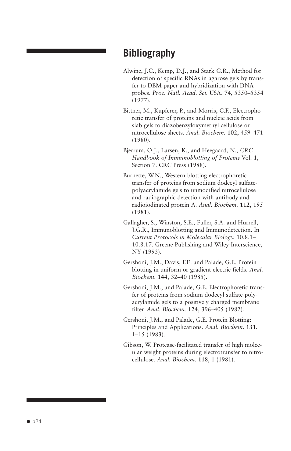 Bibliography | Hoefer TE42 User Manual | Page 32 / 35