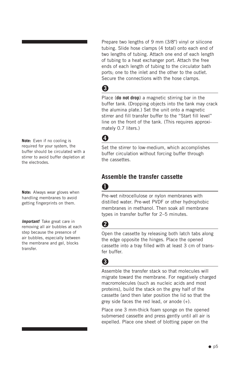 Assemble the transfer cassette | Hoefer TE22 User Manual | Page 13 / 31