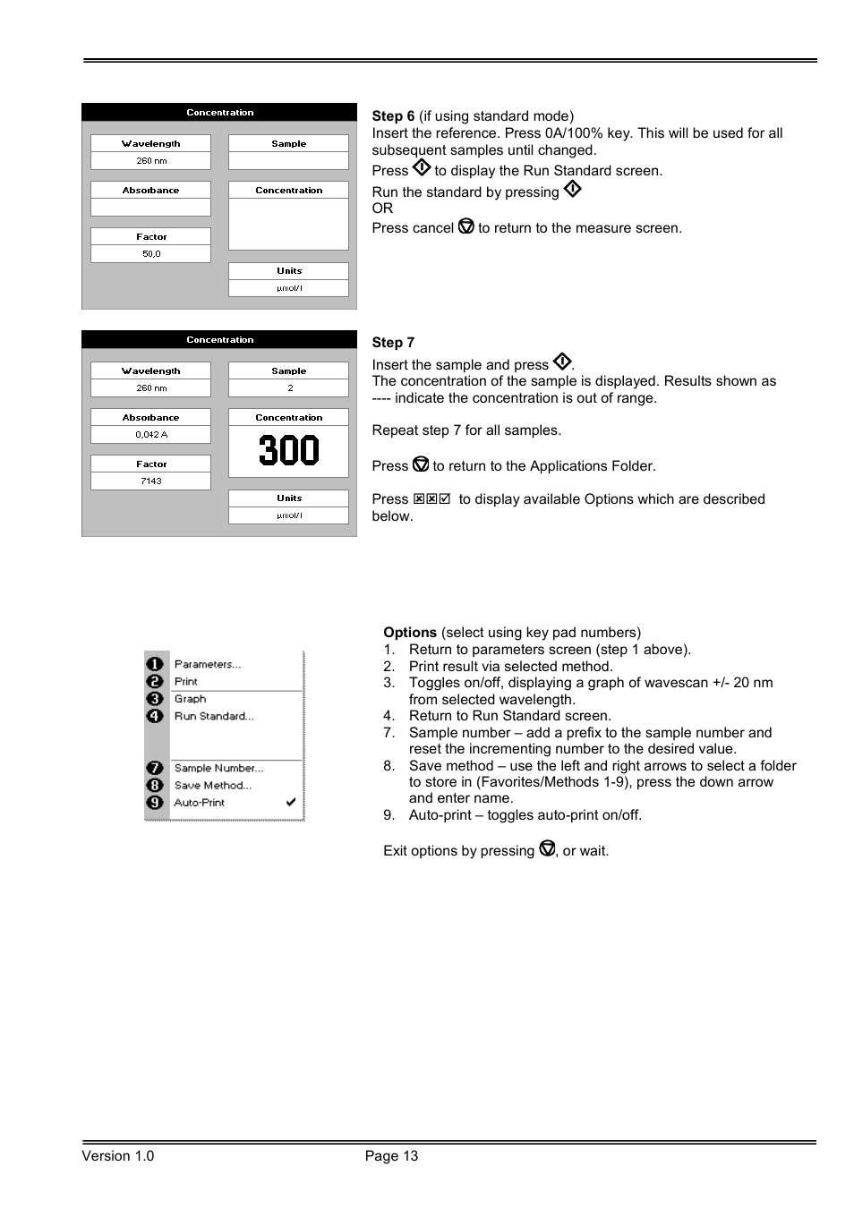 Hoefer SP-2001 Vision Life Spectrophotometer User Manual | Page 13 / 66
