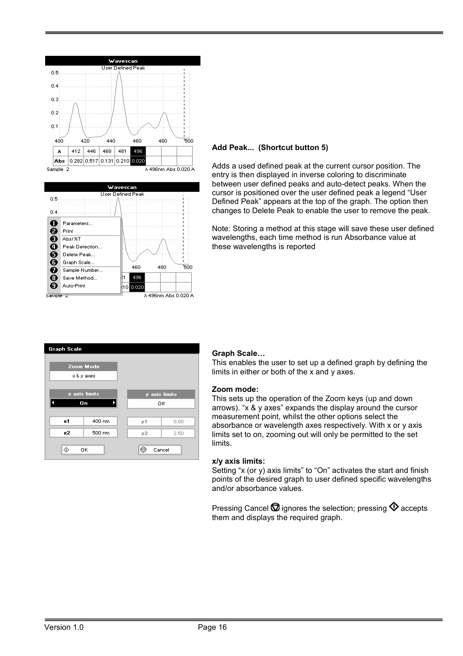 Hoefer SP-2001 Vision Life Spectrophotometer User Manual | Page 16 / 66