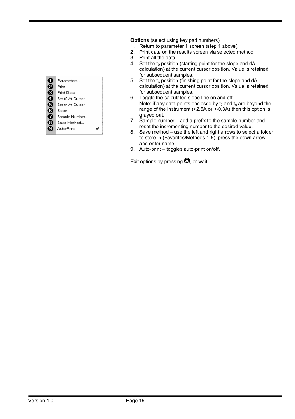 Hoefer SP-2001 Vision Life Spectrophotometer User Manual | Page 19 / 66