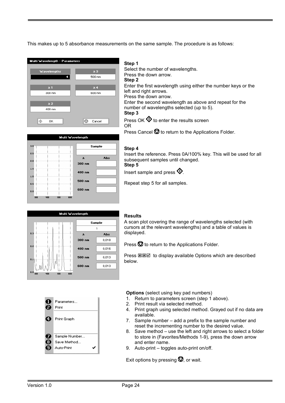 Hoefer SP-2001 Vision Life Spectrophotometer User Manual | Page 24 / 66