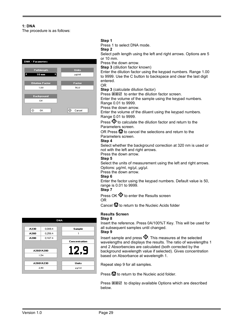 Hoefer SP-2001 Vision Life Spectrophotometer User Manual | Page 29 / 66