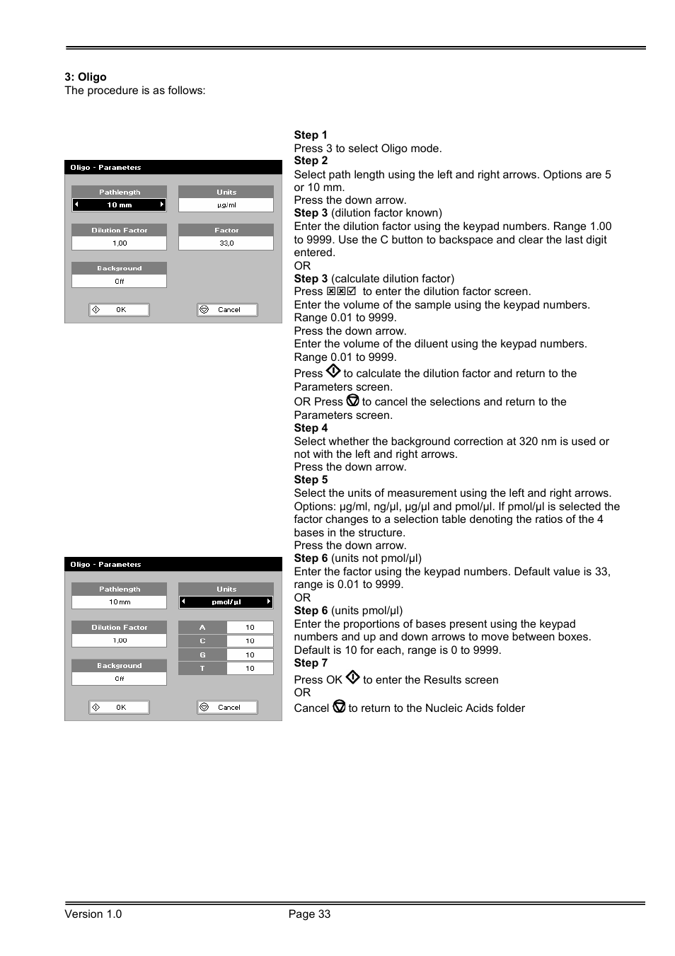 Hoefer SP-2001 Vision Life Spectrophotometer User Manual | Page 33 / 66