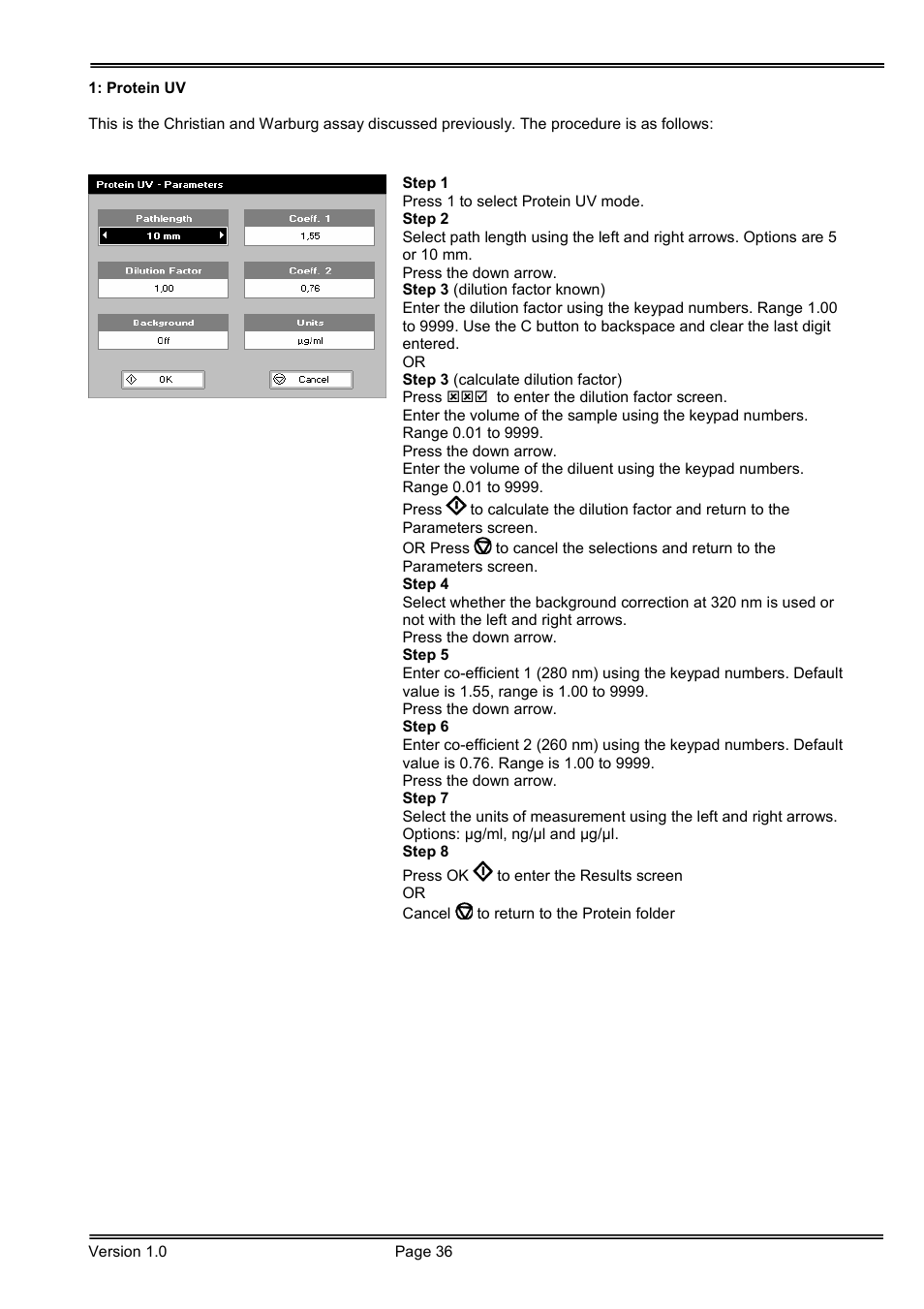 Hoefer SP-2001 Vision Life Spectrophotometer User Manual | Page 36 / 66