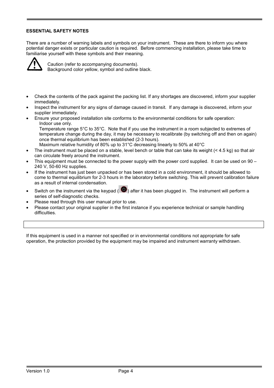 Hoefer SP-2001 Vision Life Spectrophotometer User Manual | Page 4 / 66