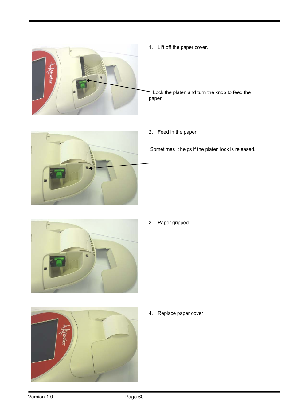Hoefer SP-2001 Vision Life Spectrophotometer User Manual | Page 60 / 66