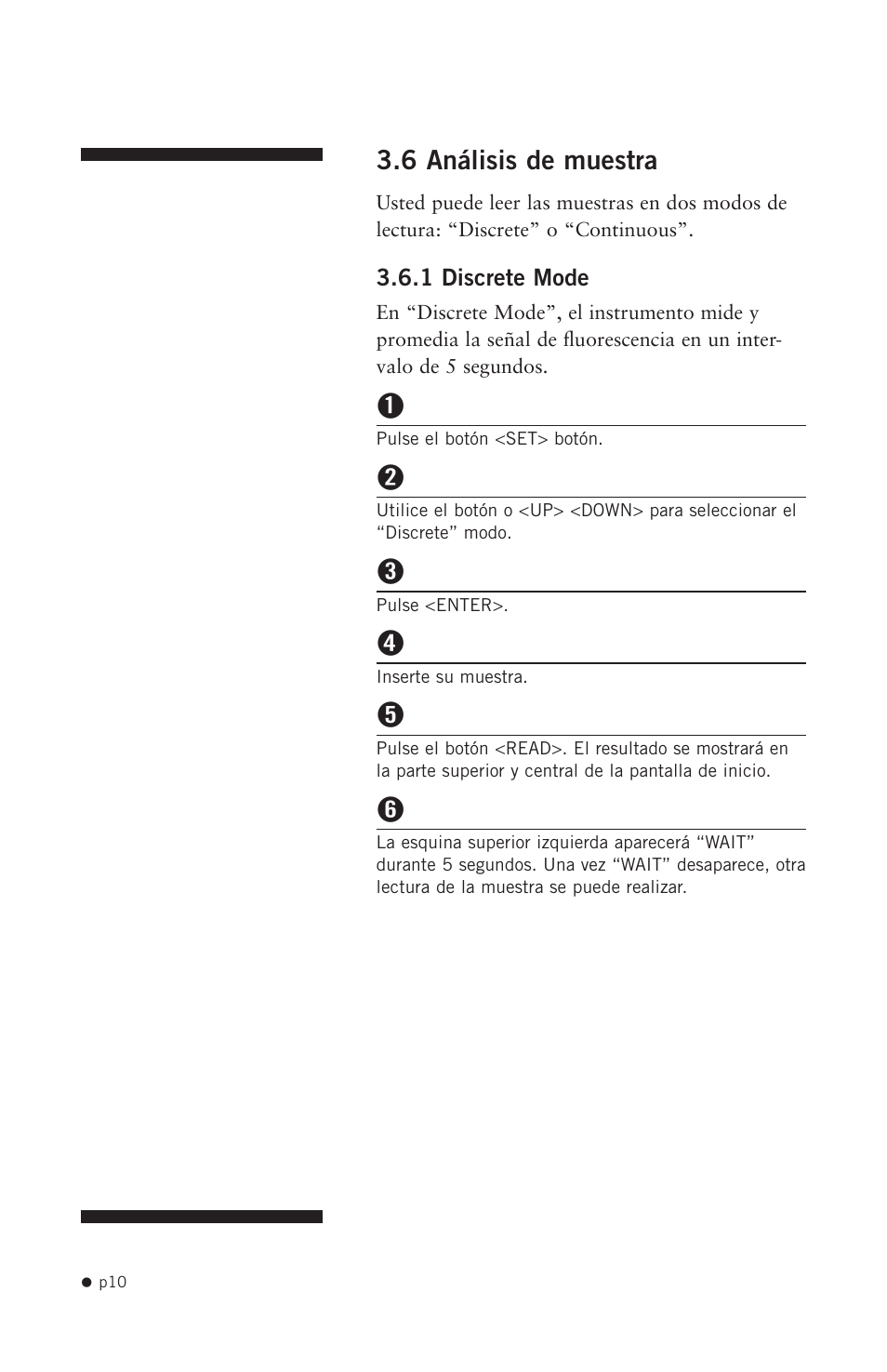 6 análisis de muestra | Hoefer DQ300 User Manual | Page 18 / 30