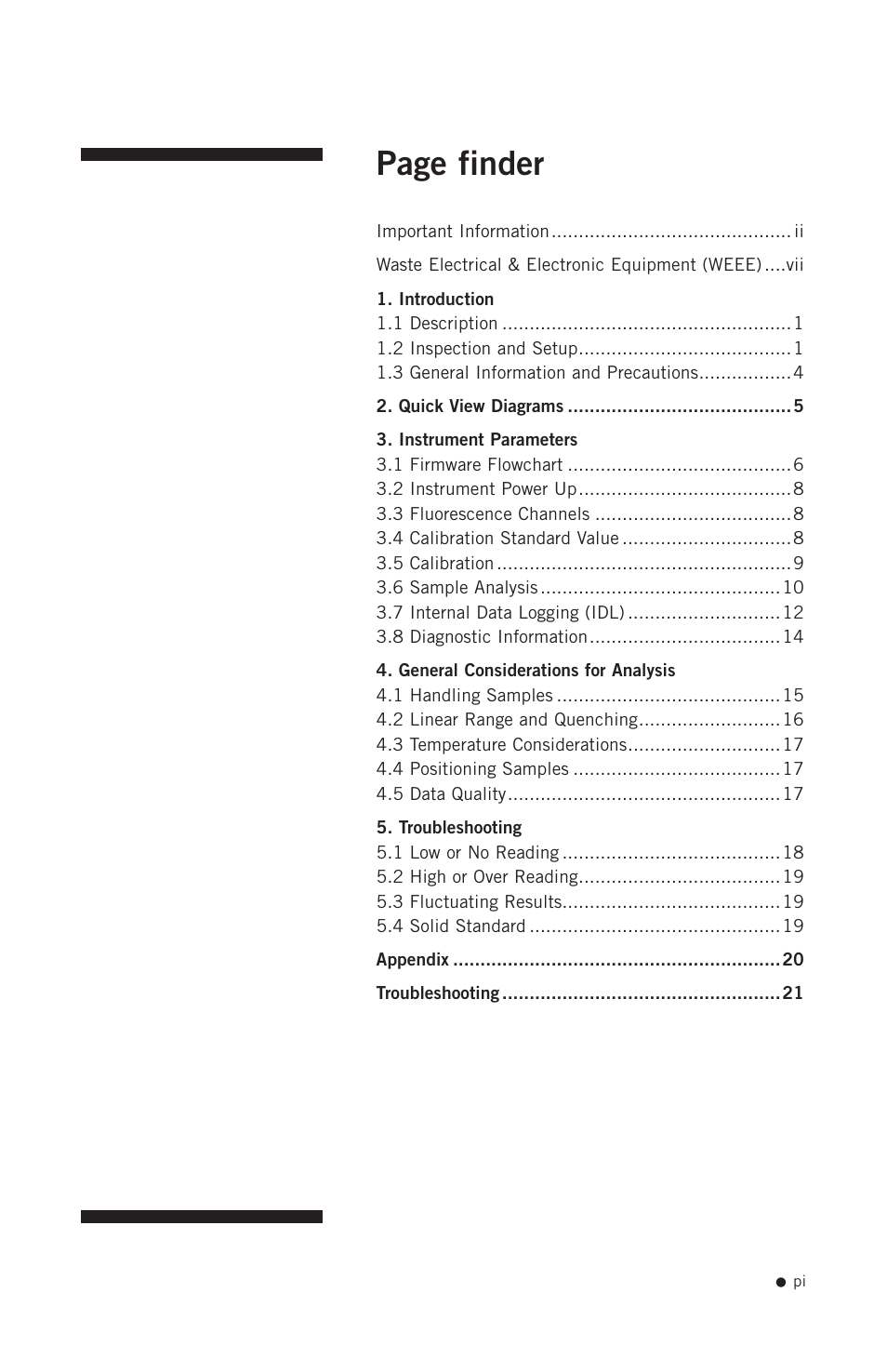 Page finder | Hoefer DQ300 User Manual | Page 2 / 30