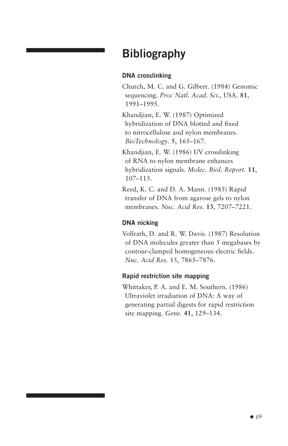 Bibliography | Hoefer UV20 User Manual | Page 17 / 21