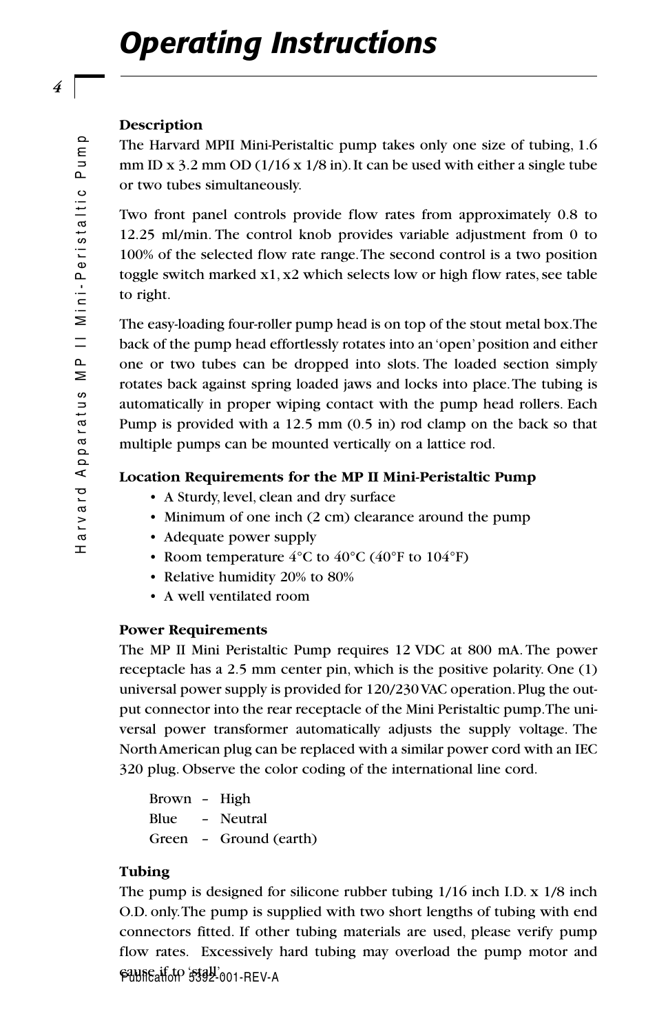 Operating instructions | Hoefer PP24 User Manual | Page 6 / 10