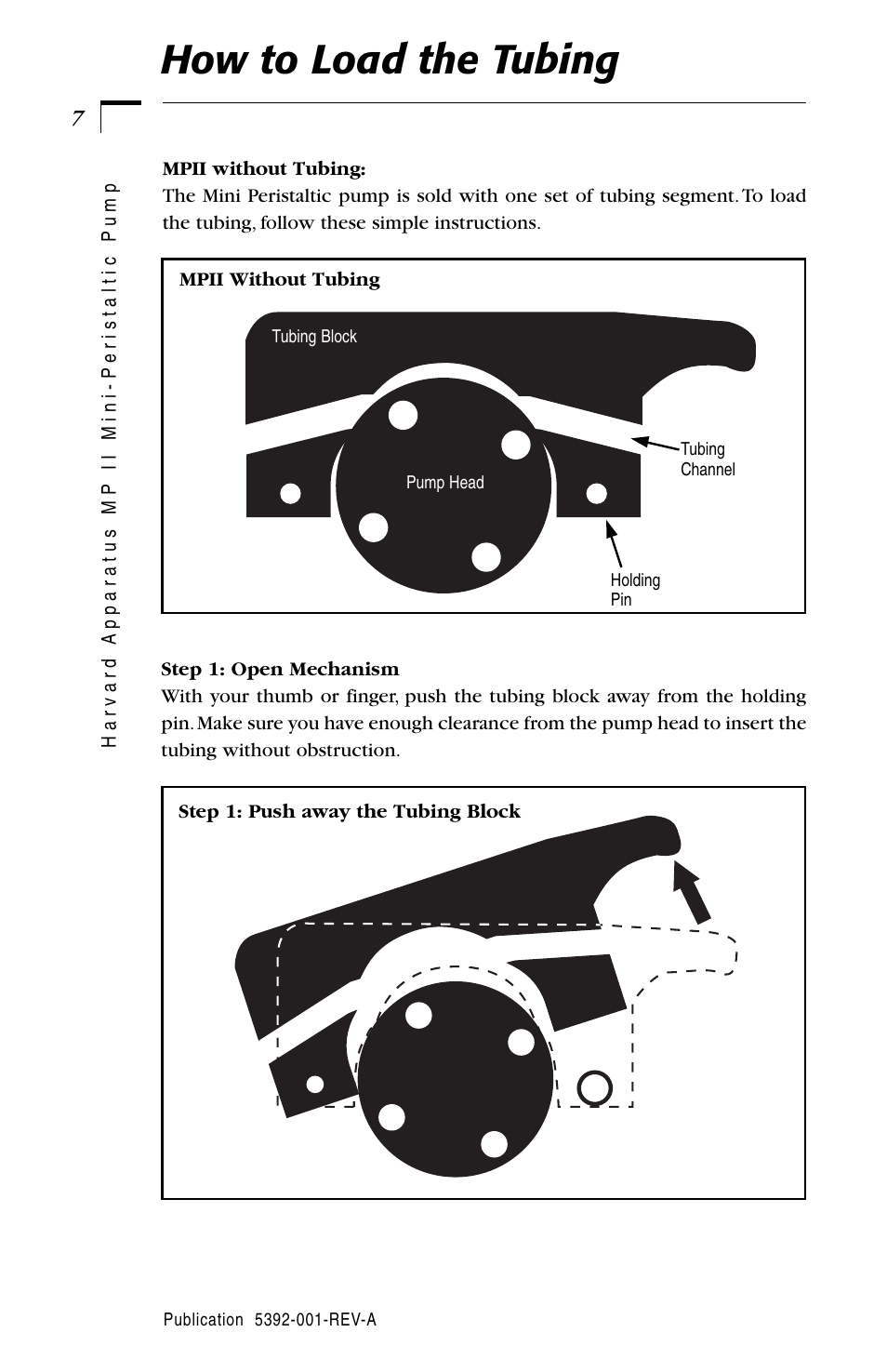 How to load the tubing | Hoefer PP24 User Manual | Page 9 / 10