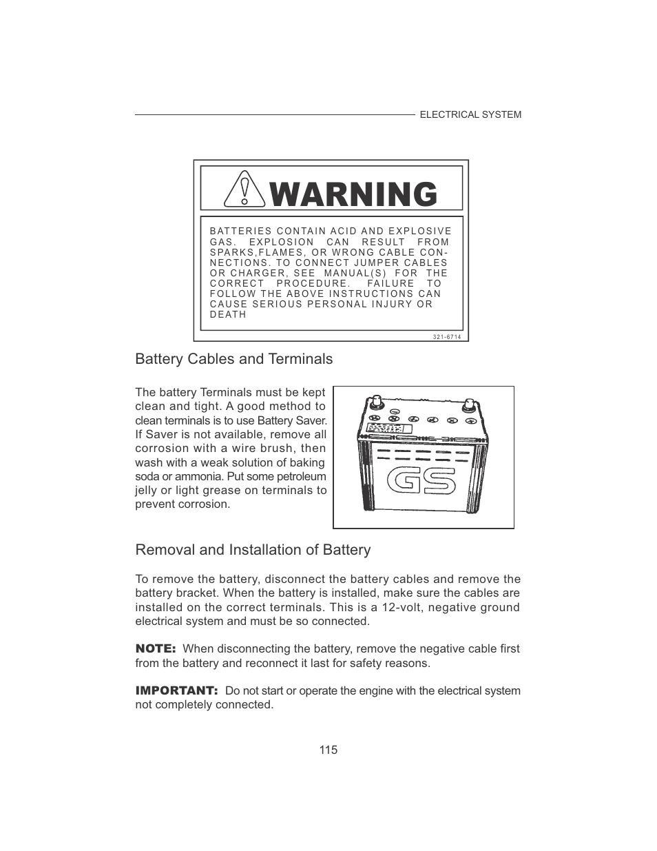 Warning | Cub Cadet 7532 User Manual | Page 123 / 126