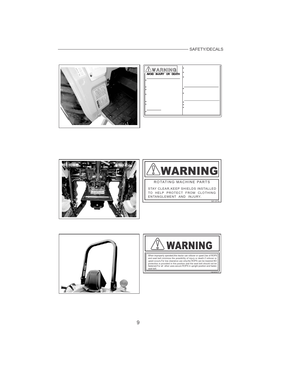 Warning | Cub Cadet 7532 User Manual | Page 17 / 126