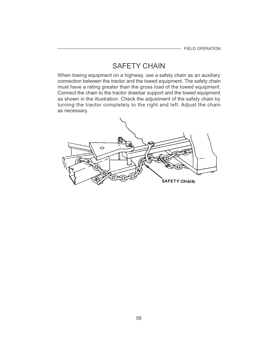 Safety chain | Cub Cadet 7532 User Manual | Page 64 / 126